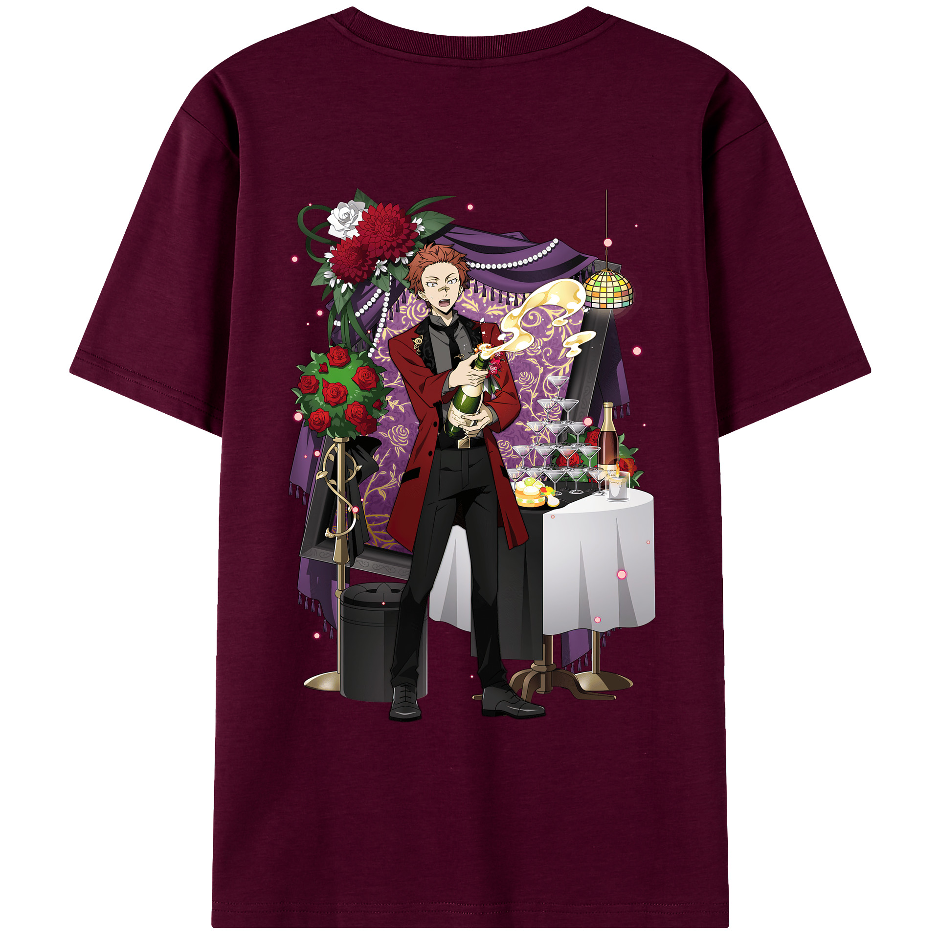 （画像用） 文豪ストレイドッグス Bungo Stray Dogs レディース半袖Tシャツ(バックプリント)